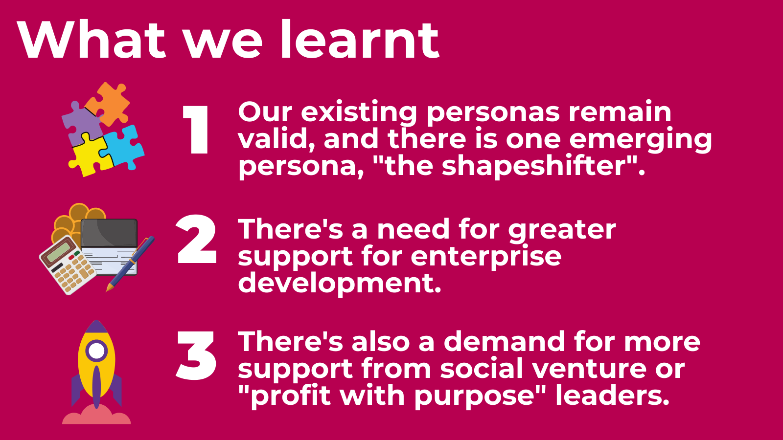 What we learnt